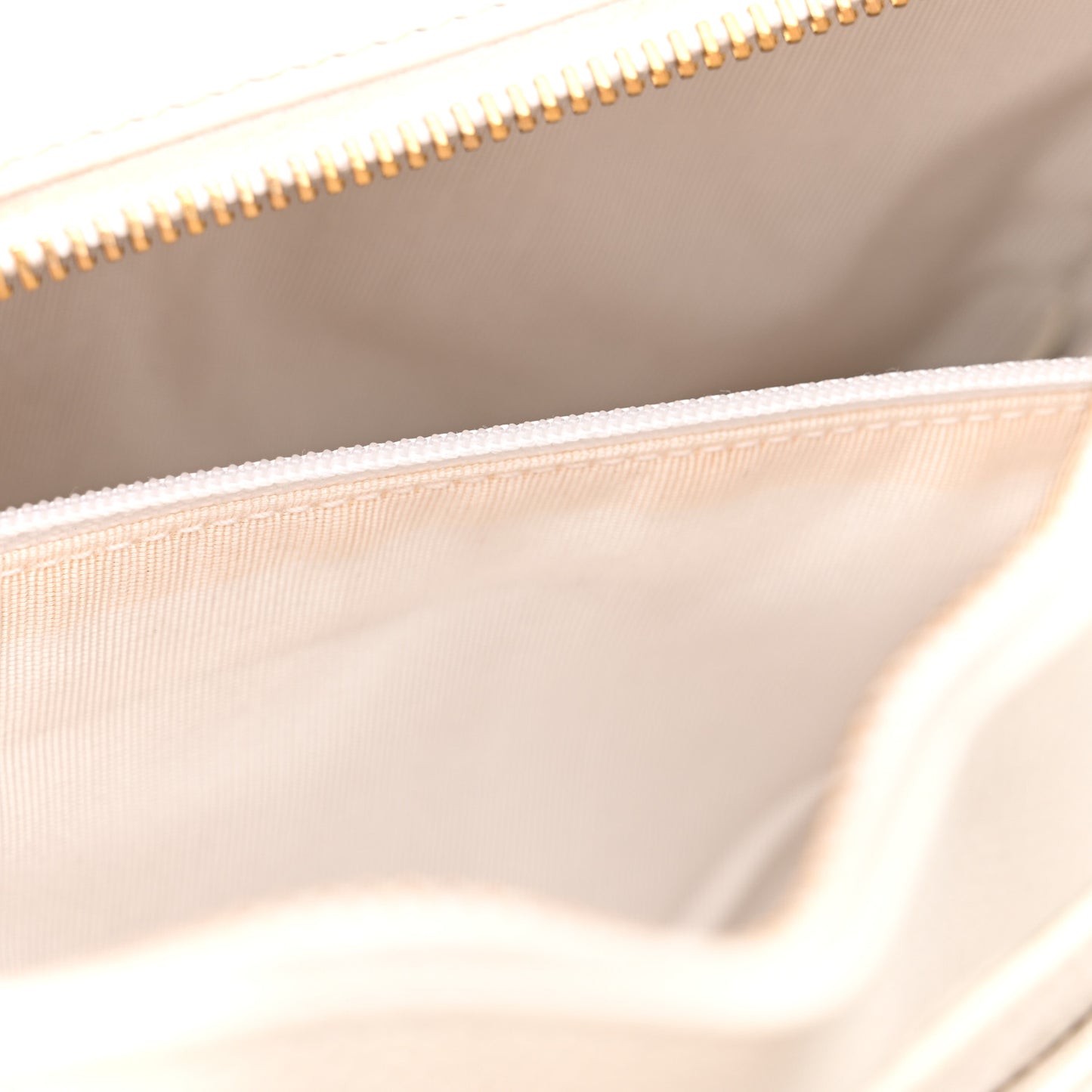 Caviar Quilted Hobo White