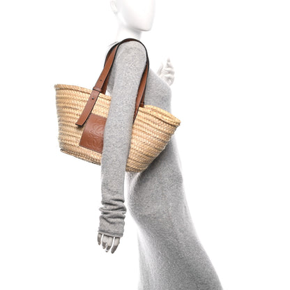 Loewe Raffia Basket Tote Bag Natural Tan 2 of 13