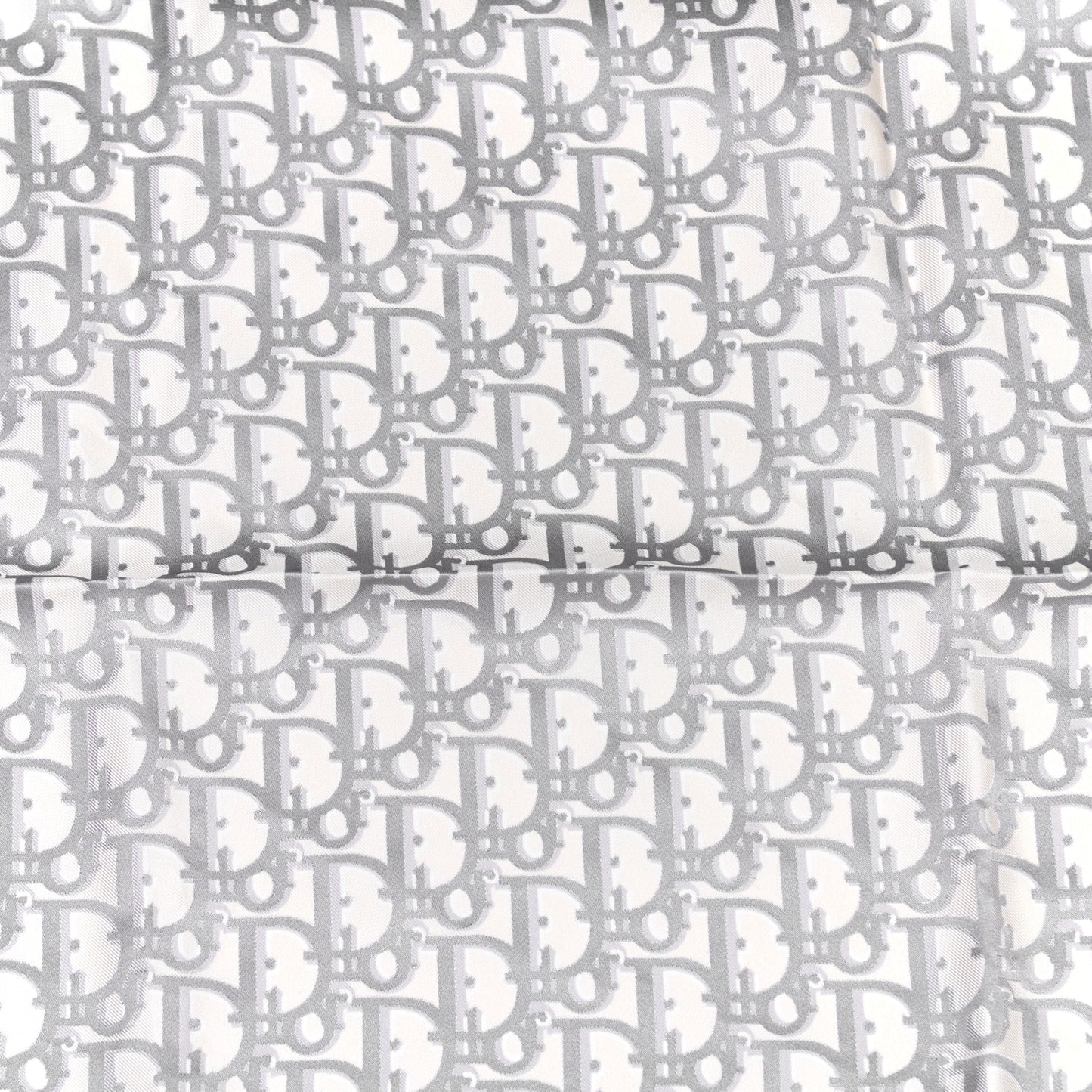 Silk Oblique Scarf Grey