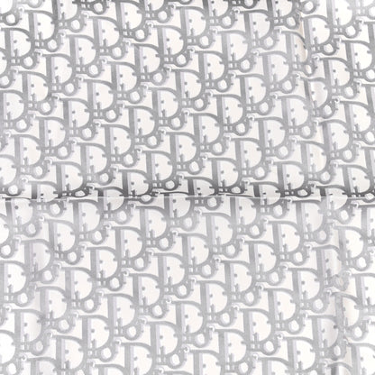 Christian Dior Silk Oblique Scarf Grey 6 of 10