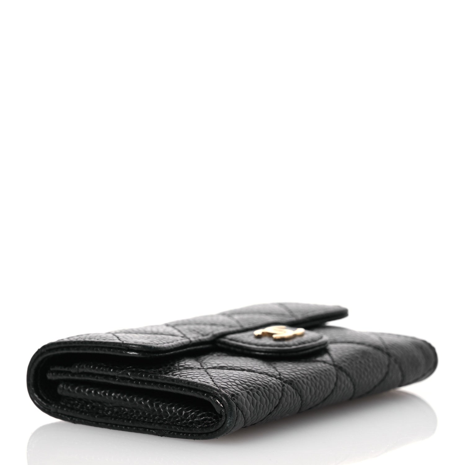 Chanel Caviar Quilted Flap Card Holder Black 4 of 14