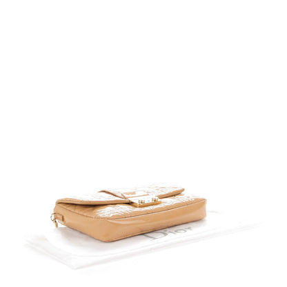 Christian Dior Patent Cannage New Lock Pouch Beige 4 of 8