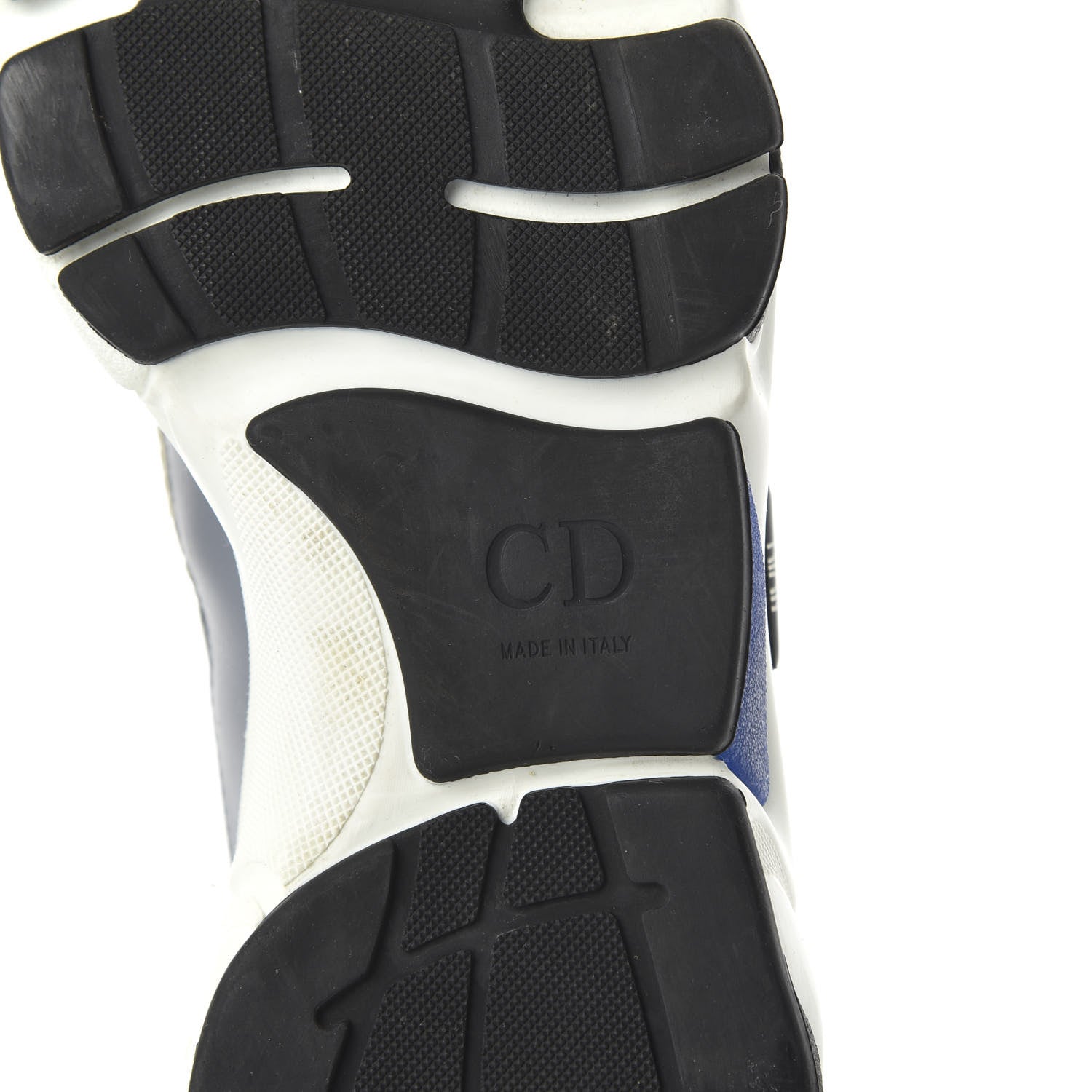 Christian Dior Technical Mesh Calfskin Mens B22 Sneakers 41 White Blue Grey 6 of 8