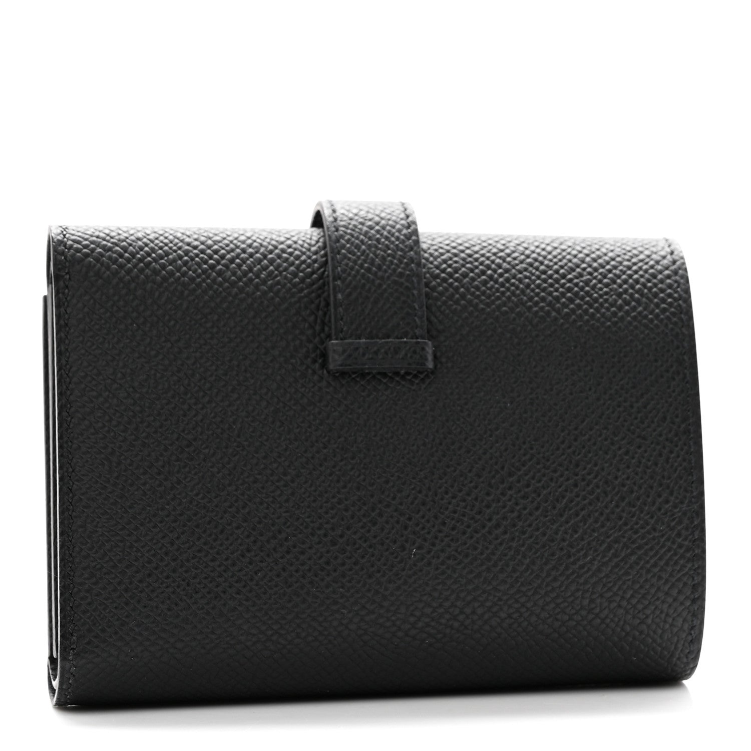 Hermes Epsom Tri-Fold Compact Monochrome Bearn Wallet Black 3 of 8