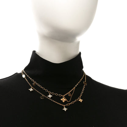 Louis Vuitton Metal Crystal Blooming Supple Necklace 2 of 6
