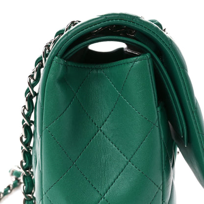 Chanel Lambskin Quilted Jumbo Double Flap Green 11 of 15