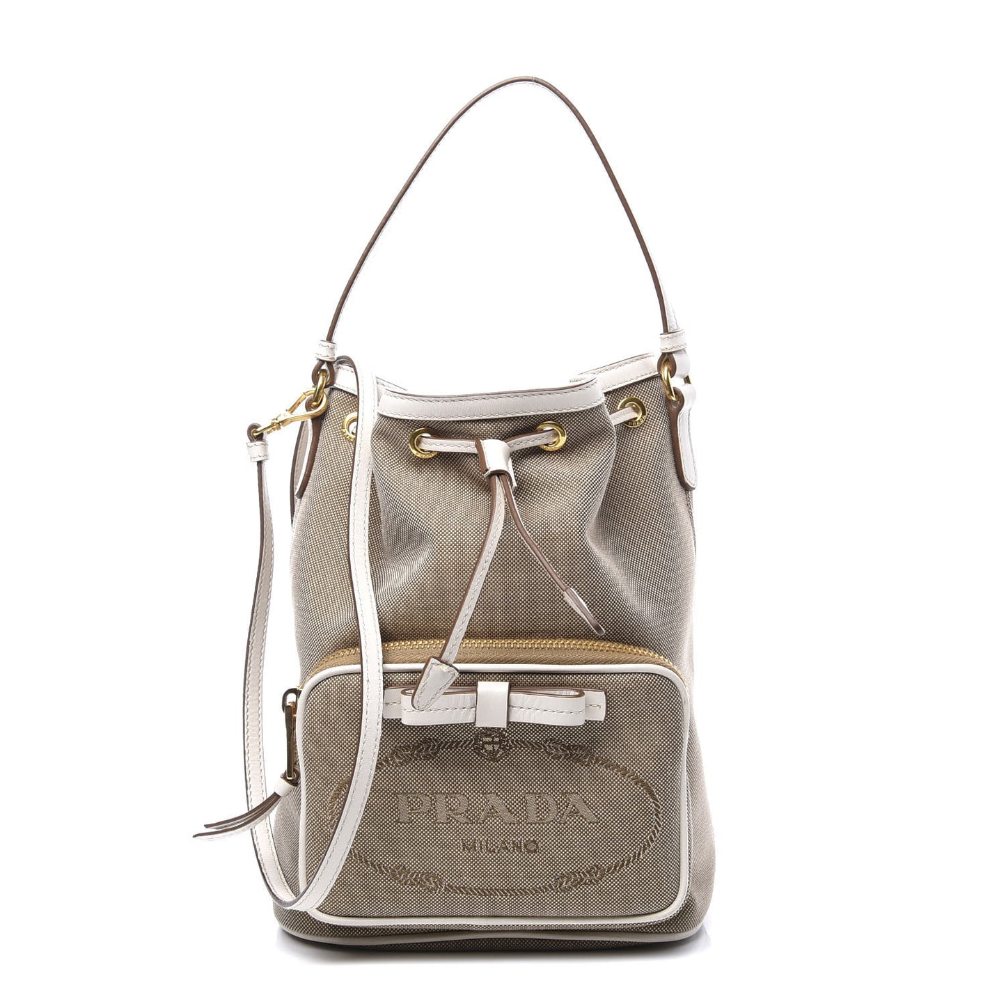 Jacquard Logo Mini Bucket Crossbody Bag Corda Talco