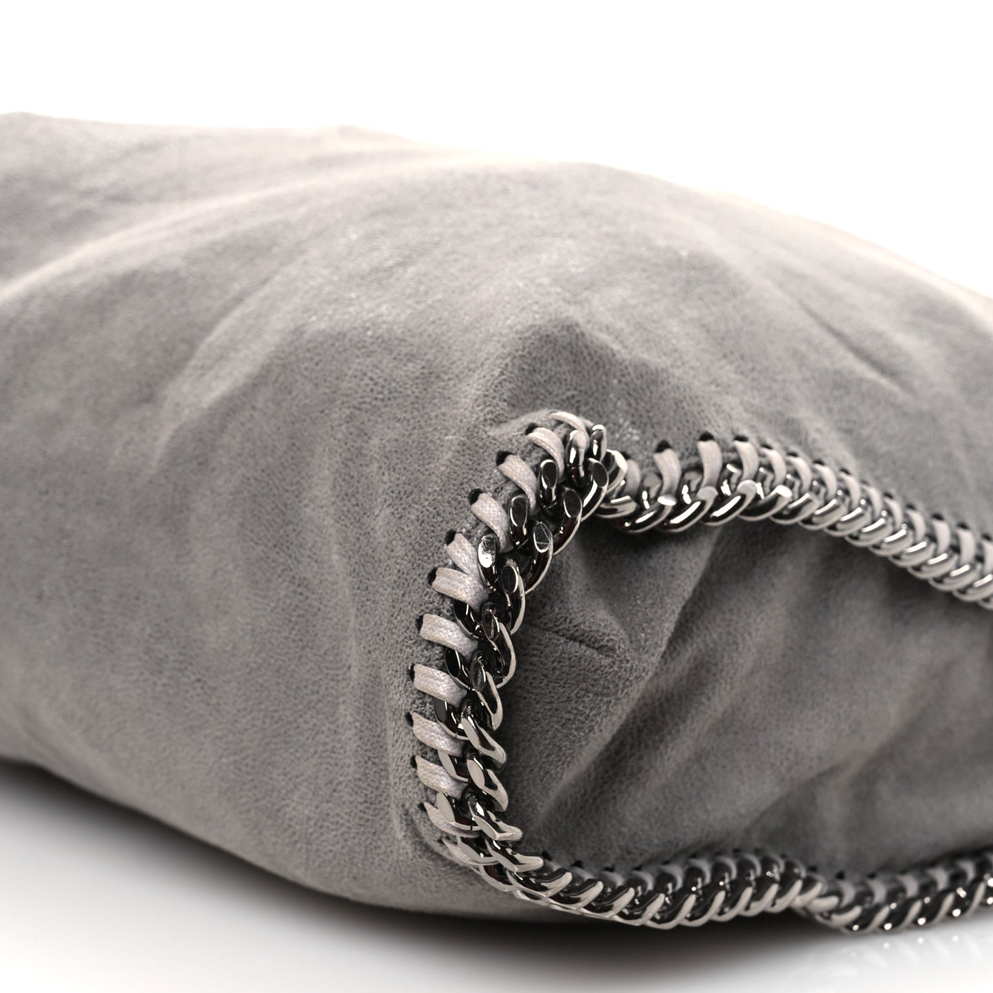 Shaggy Deer Falabella Fold Over Tote Grey