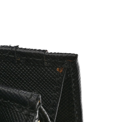 Prada Saffiano Bow Continental Wallet Black 10 of 11