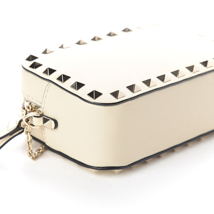 Valentino Garavani Calfskin Small Rockstud Chain Camera Crossbody Bag Ivory 6 of 8
