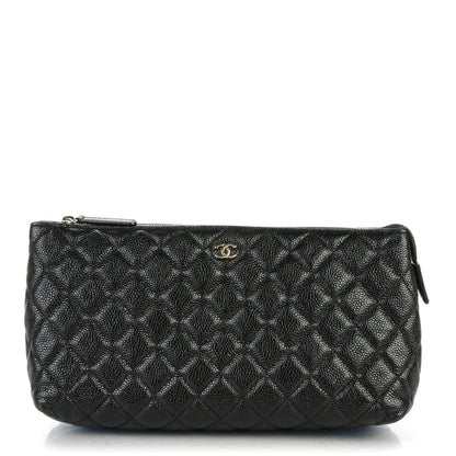 Chanel Caviar Quilted Cosmetic Case Black 1 of 8