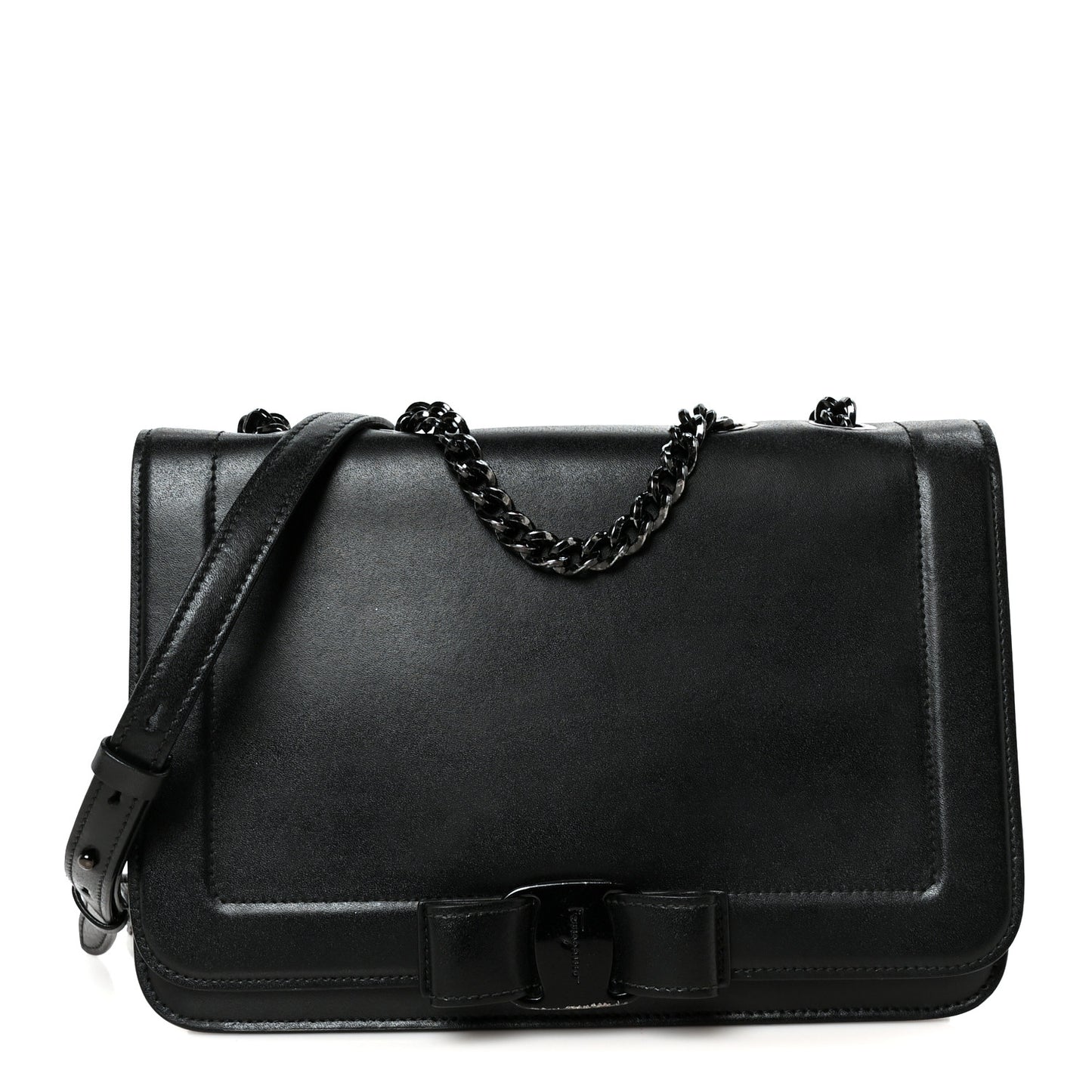 Smooth Calfskin Vara Rainbow Crossbody Bag Bonbon