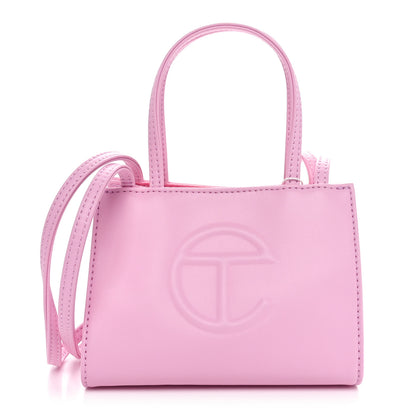 Telfar Vegan Leather Small Shopping Bag Bubblegum 1 of 9