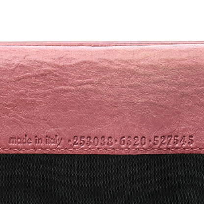 Balenciaga Agneau Classic Hardware Money Wallet Rose Bruyere 8 of 17
