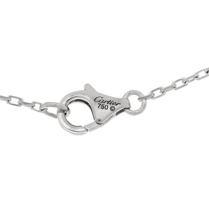 Cartier 18K White Gold Diamond Entrelaces Necklace 5 of 5
