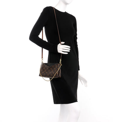Louis Vuitton Monogram Pallas Clutch Black 2 of 8