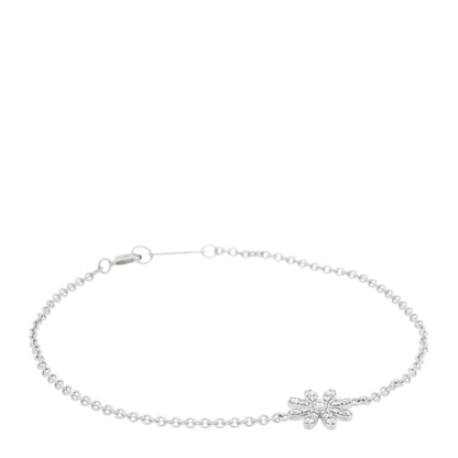 Tiffany 18K White Gold Diamond Enchant Garden Flower Bracelet 1 of 4