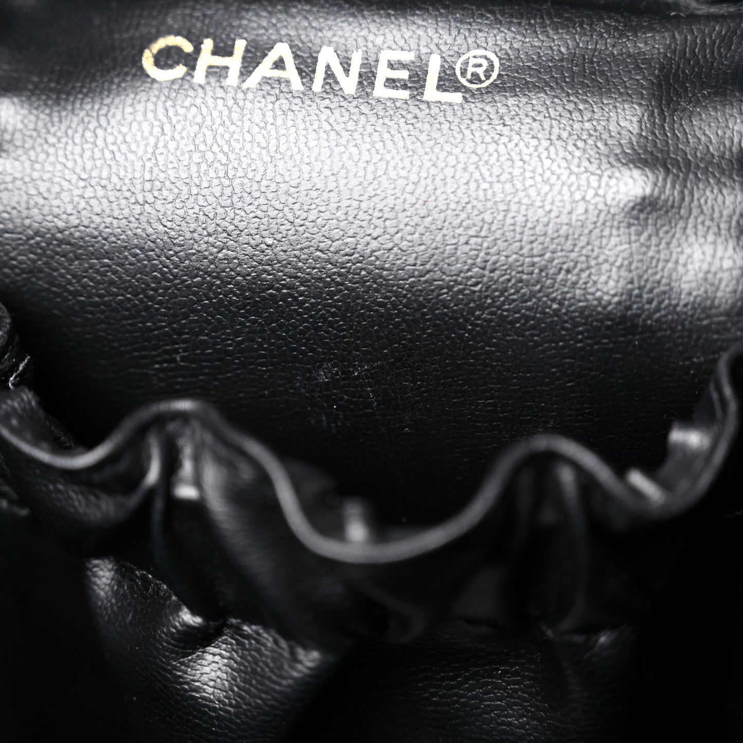 Lambskin Vanity Cosmetic Case Black