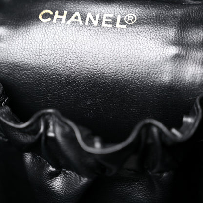 Chanel Lambskin Vanity Cosmetic Case Black 12 of 15