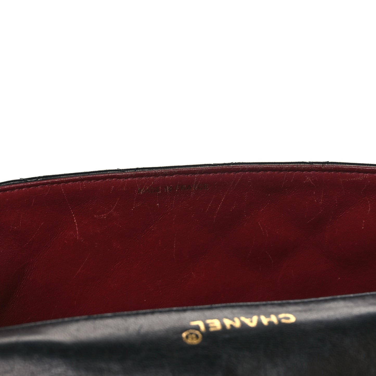 Lambskin Quilted Medium Single Flap Black