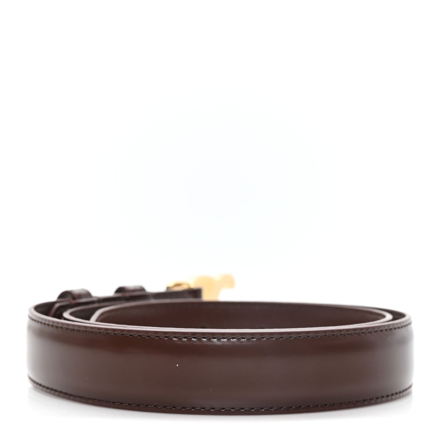Box Calfskin Medium 25mm Triomphe Belt 75 30 Chestnut