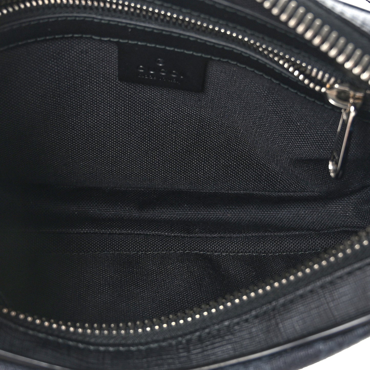 Soft GG Supreme Monogram Web Belt Bag Black Grey