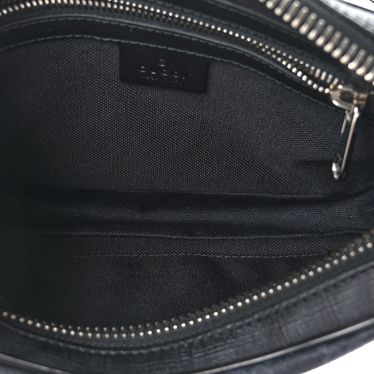 Gucci Soft GG Supreme Monogram Web Belt Bag Black Grey 5 of 9
