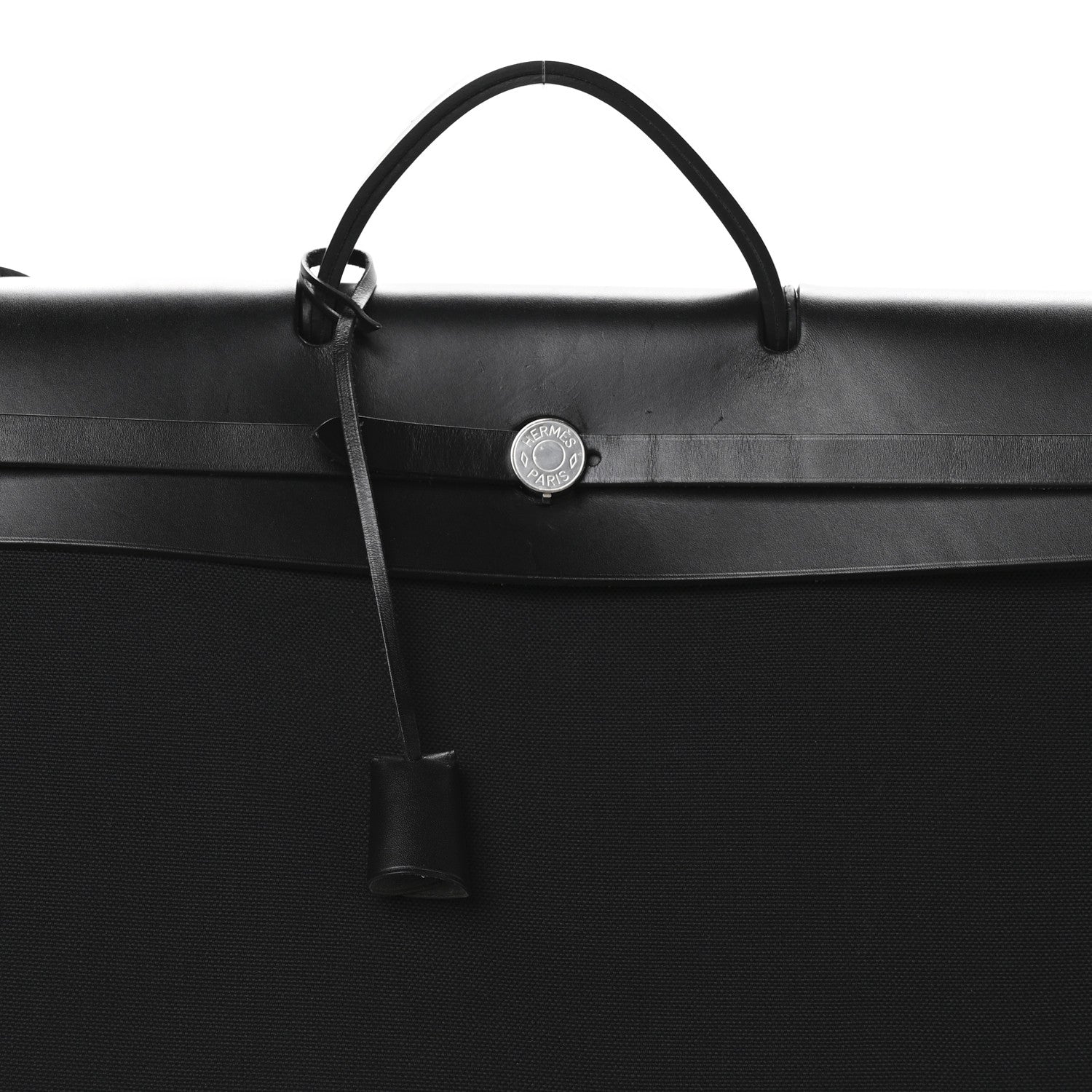 Hermes Military Toile Vache Hunter Herbag Cabin Zip Retourne 50 Black 8 of 10