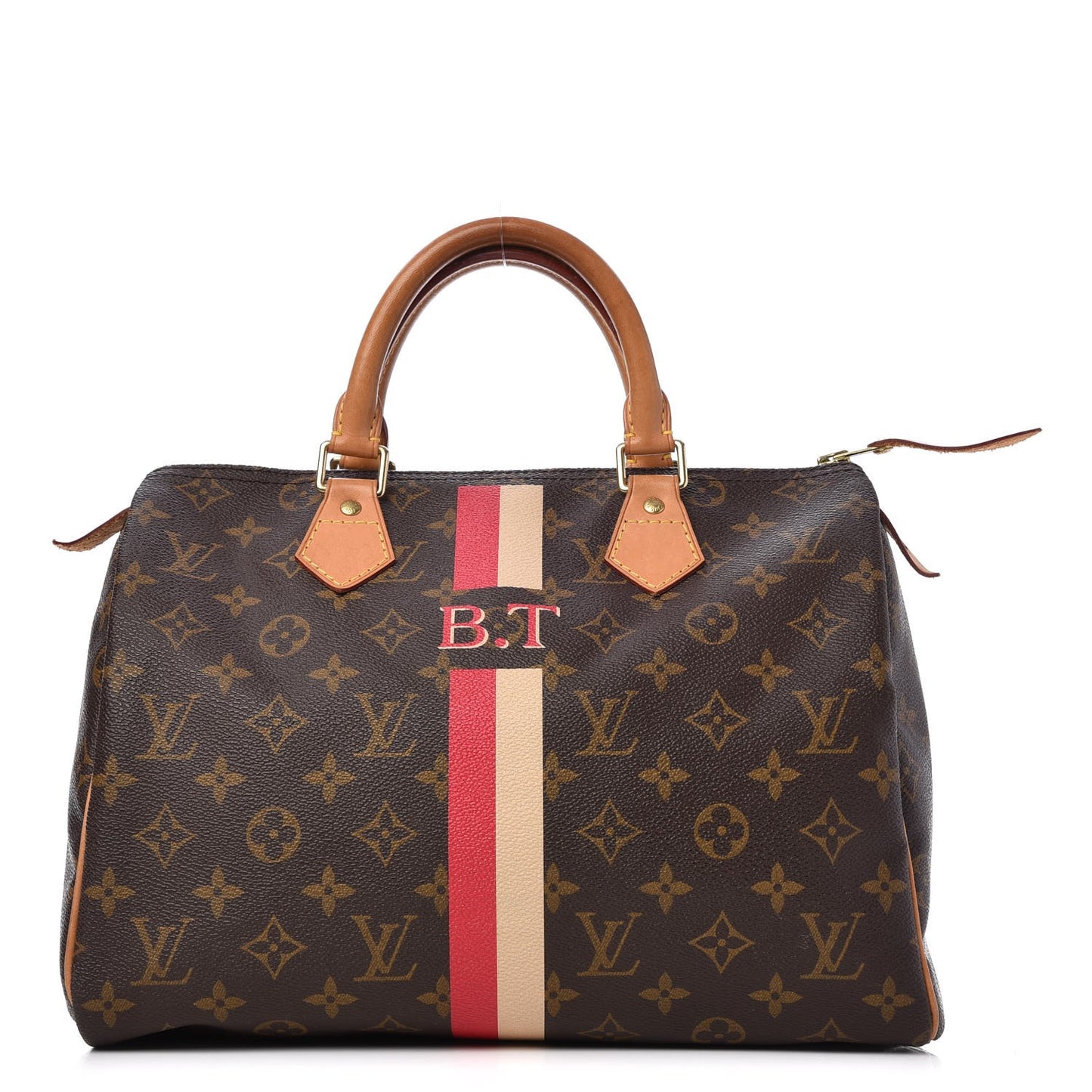 Monogram My LV Heritage Speedy 30 Ivory Fuchsia