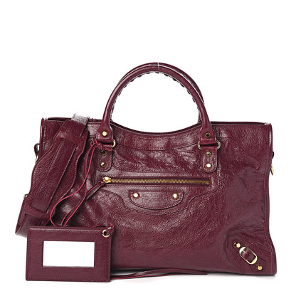 Balenciaga Agneau Classic Gold Hardware City Violet Prune 1 of 9