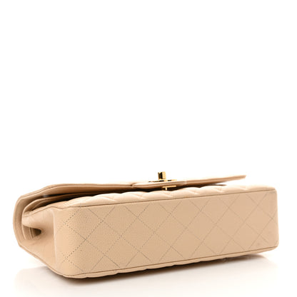Chanel Caviar Quilted Medium Double Flap Beige 4 of 12