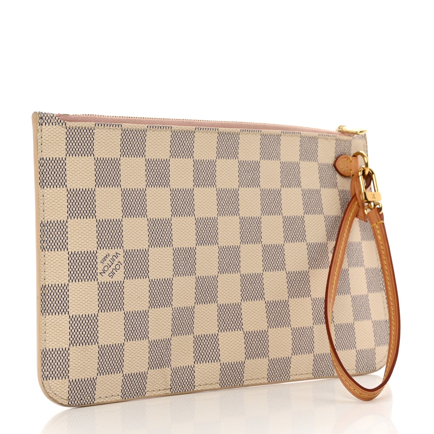 Louis Vuitton Damier Azur Neverfull MM GM Pochette Rose Ballerine 3 of 7