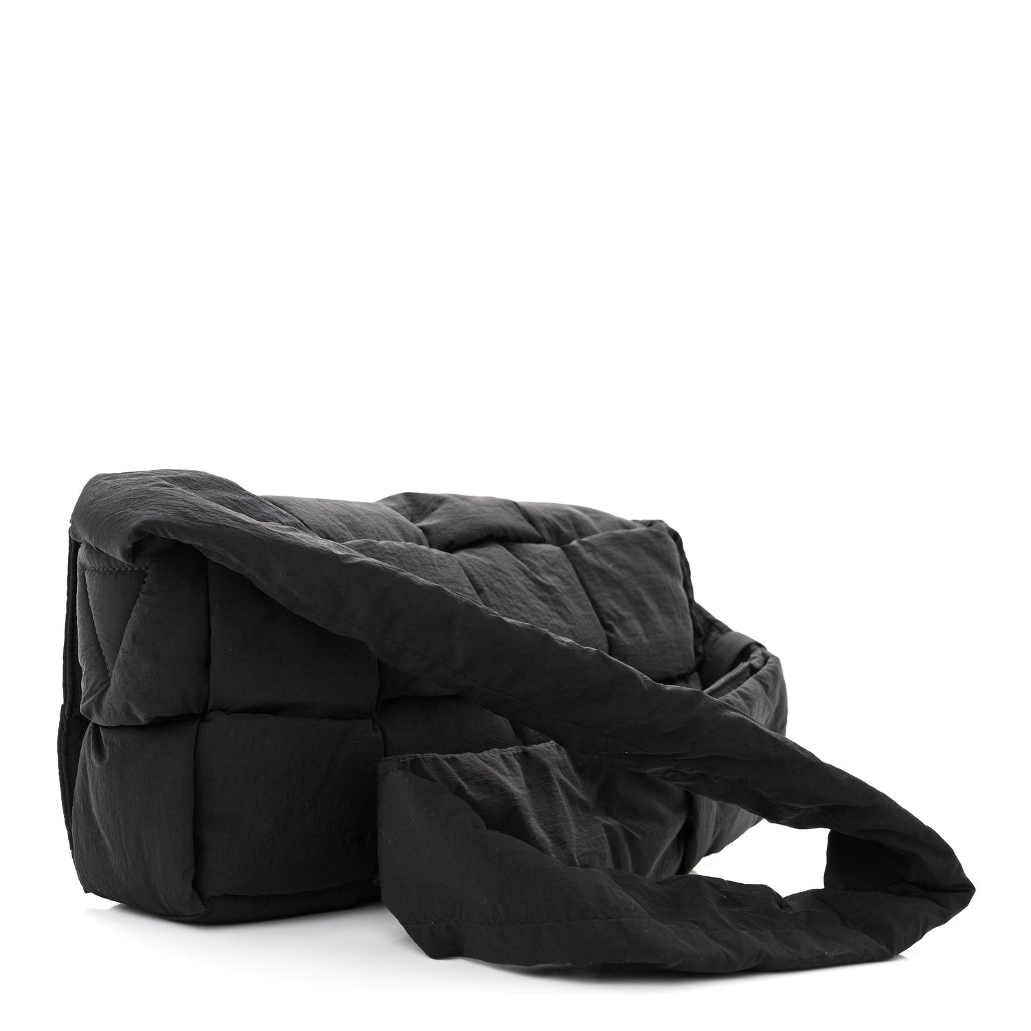 Bottega Veneta Nylon Intrecciato Padded Tech Cassette Bag Black 4 of 11