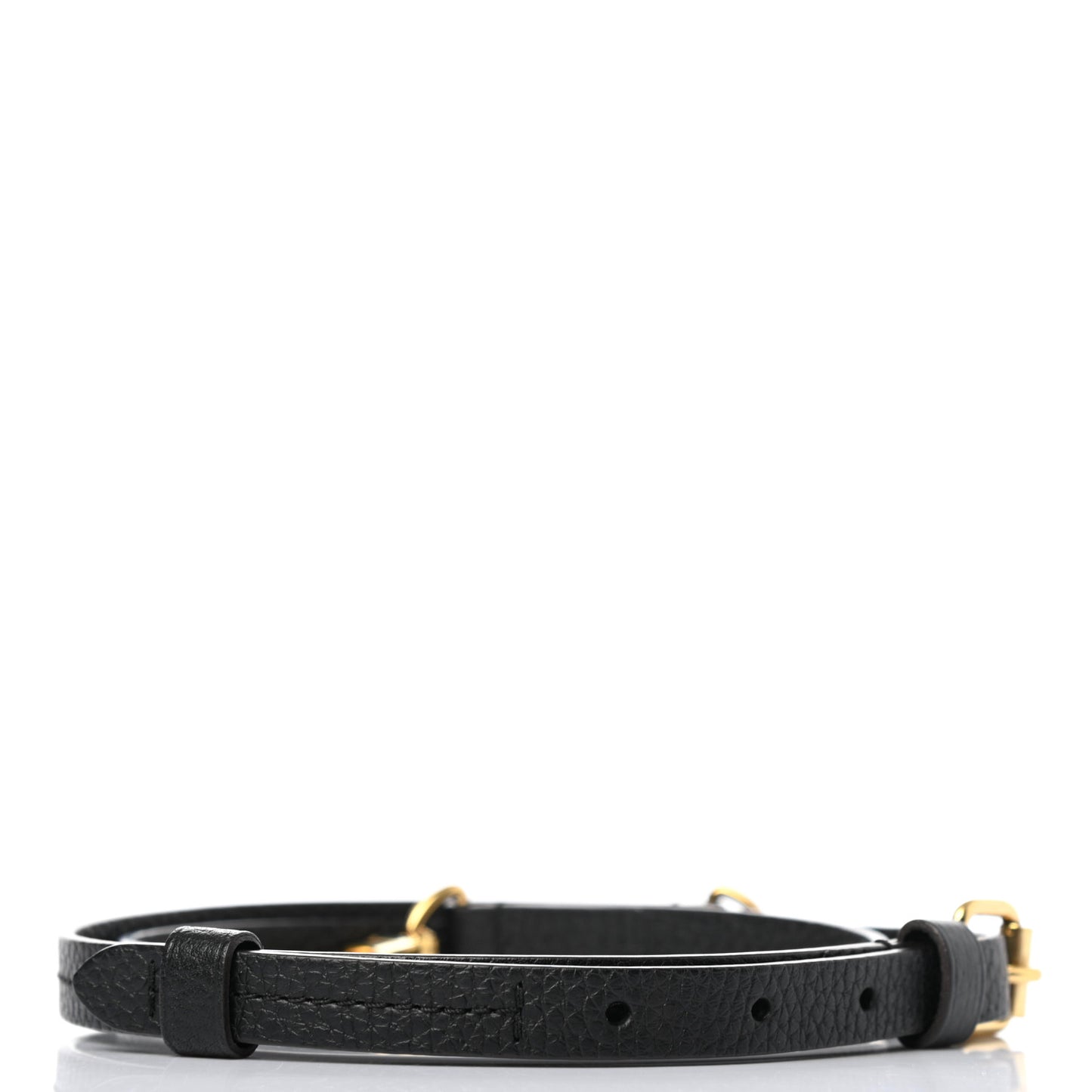 Calfskin Adjustable Retiro NM Shoulder Strap Black