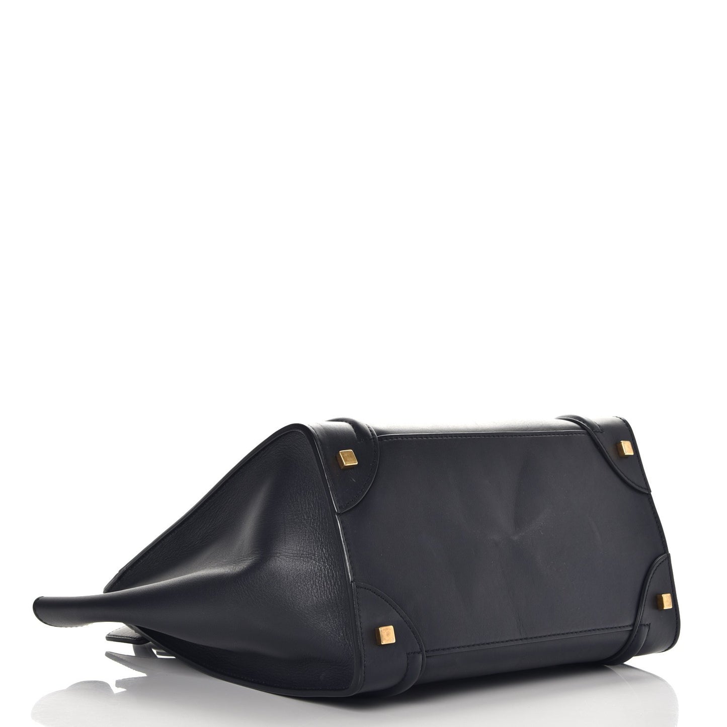 Smooth Calfskin Mini Luggage Navy Blue