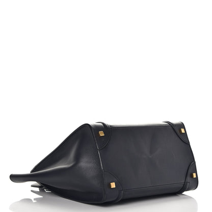 Celine Smooth Calfskin Mini Luggage Navy Blue 4 of 10