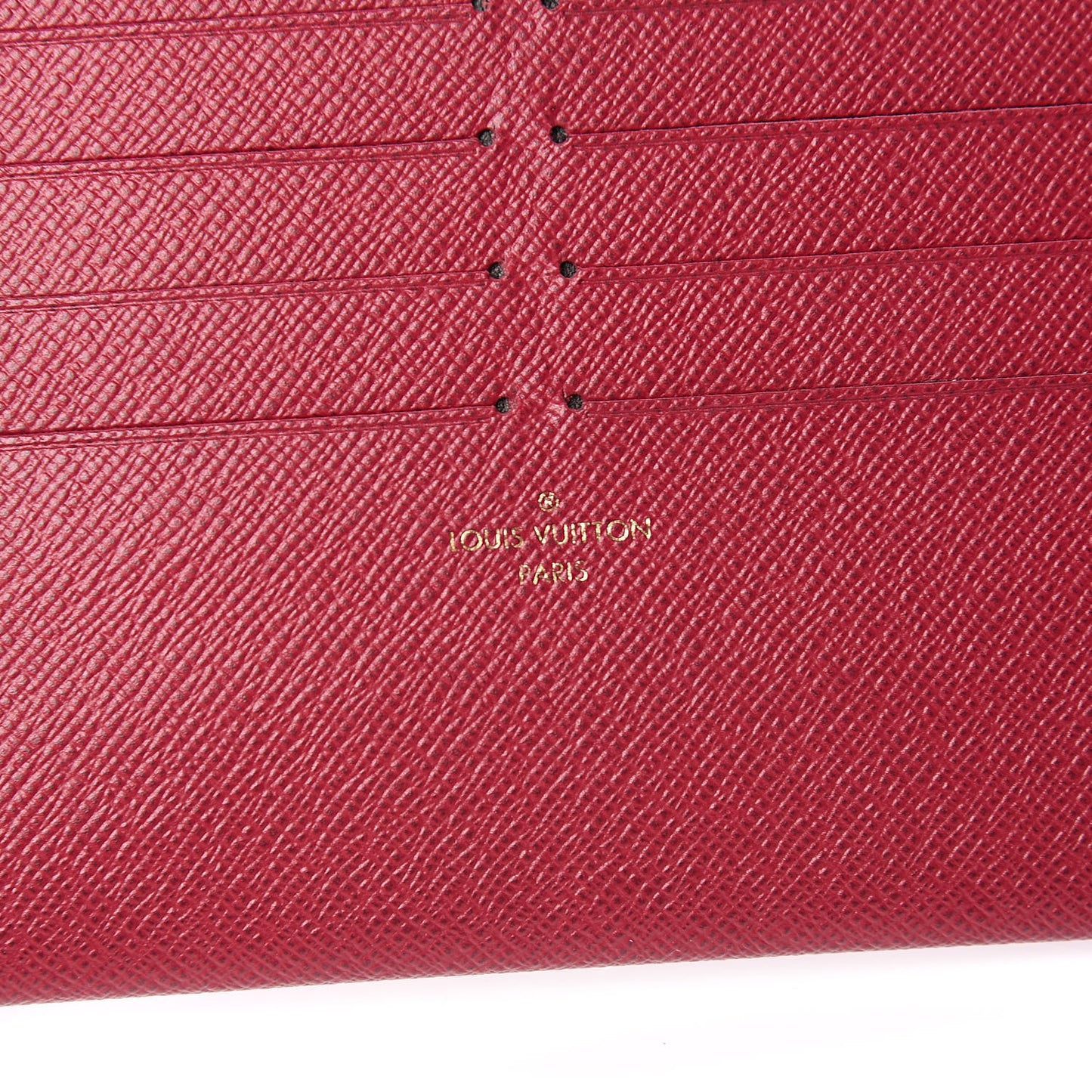 Calfskin Felicie Card Holder Insert Fuchsia