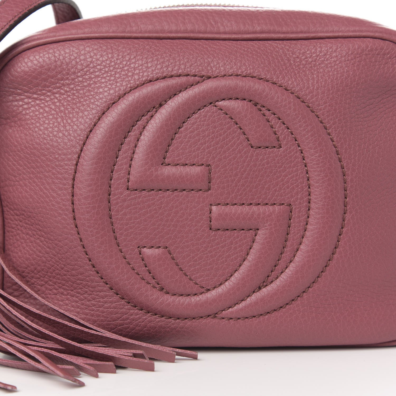 Gucci Pebbled Calfskin Small Soho Disco Bag Peonia Flower 11 of 11