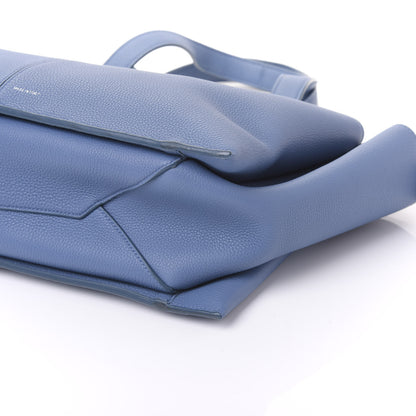 Celine Baby Grained Calfskin Medium Tri-Fold Bag Medium Blue 6 of 8