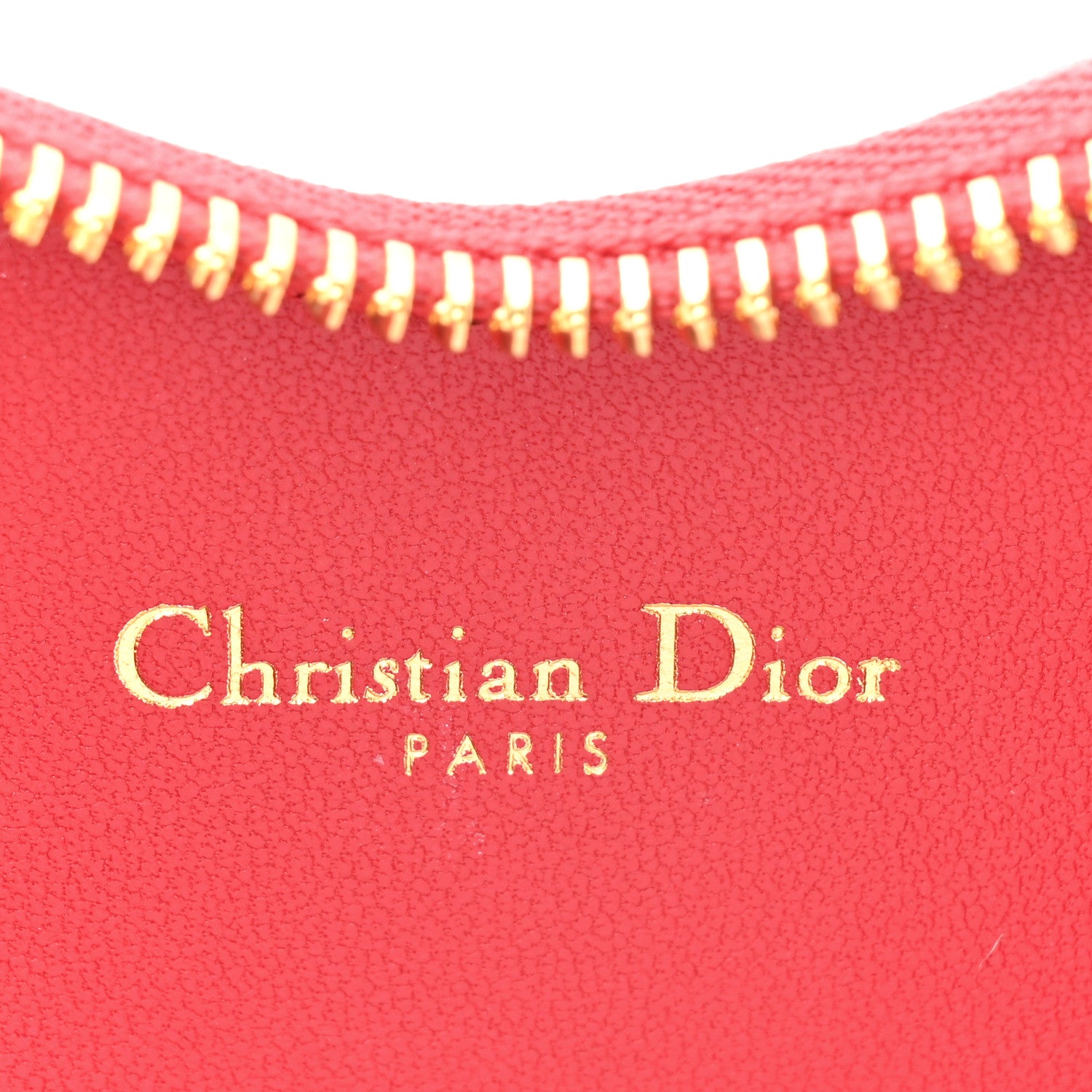 Christian Dior Calfskin Cannage Dioramour Caro Heart Pouch With Chain Bright Red 6 of 11