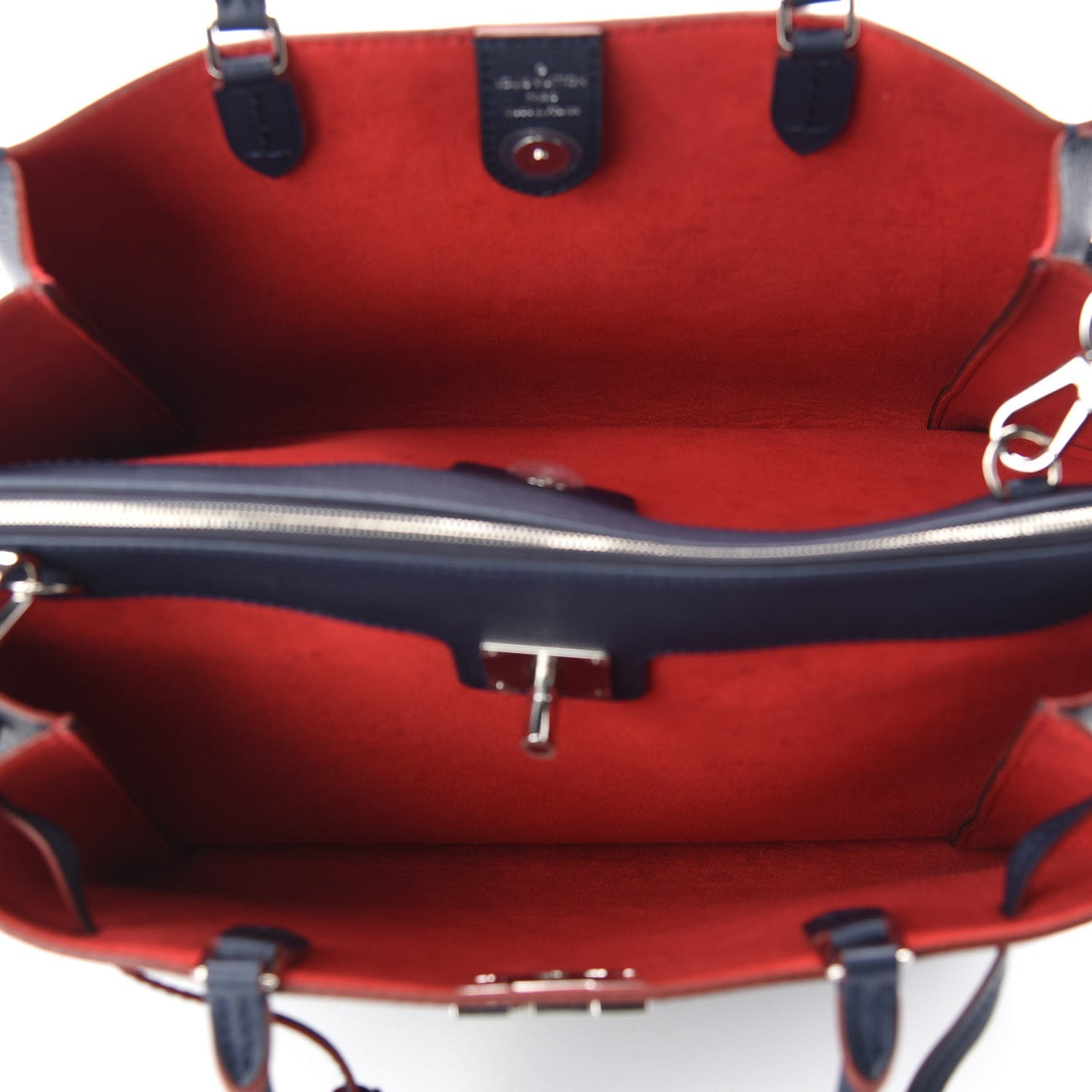 Calfskin Lockmeto Marine Rouge