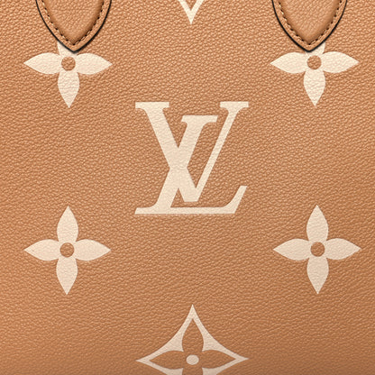 Louis Vuitton Empreinte Monogram Giant Onthego MM Arizona Creme 6 of 10