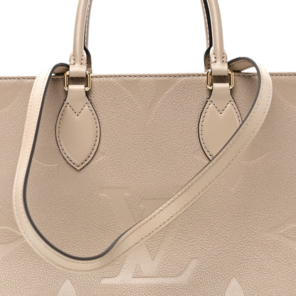 Louis Vuitton Empreinte Monogram Giant Onthego MM Tourterelle 7 of 9
