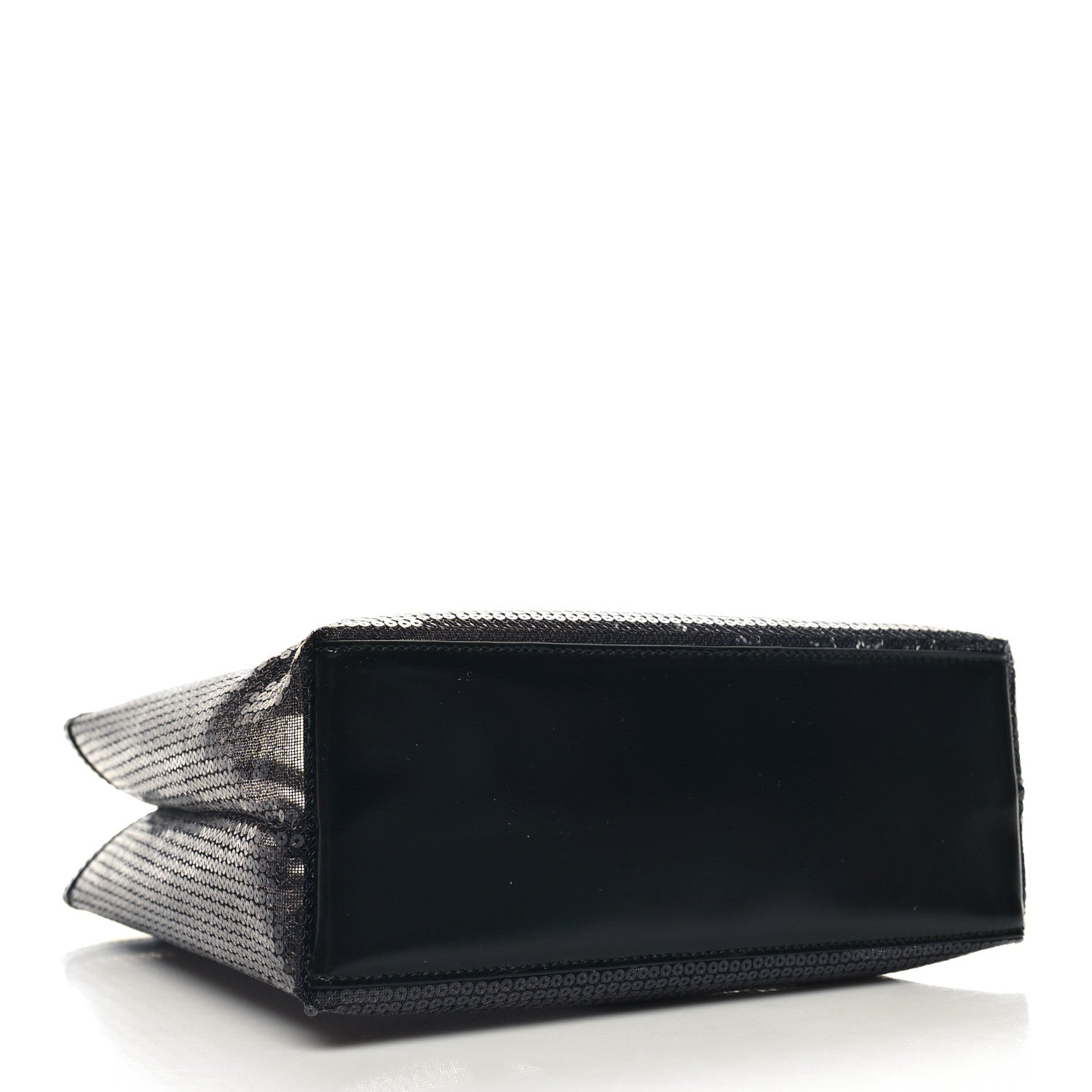 Prada Sequin Mesh Small Tote Bag Black 5 of 11