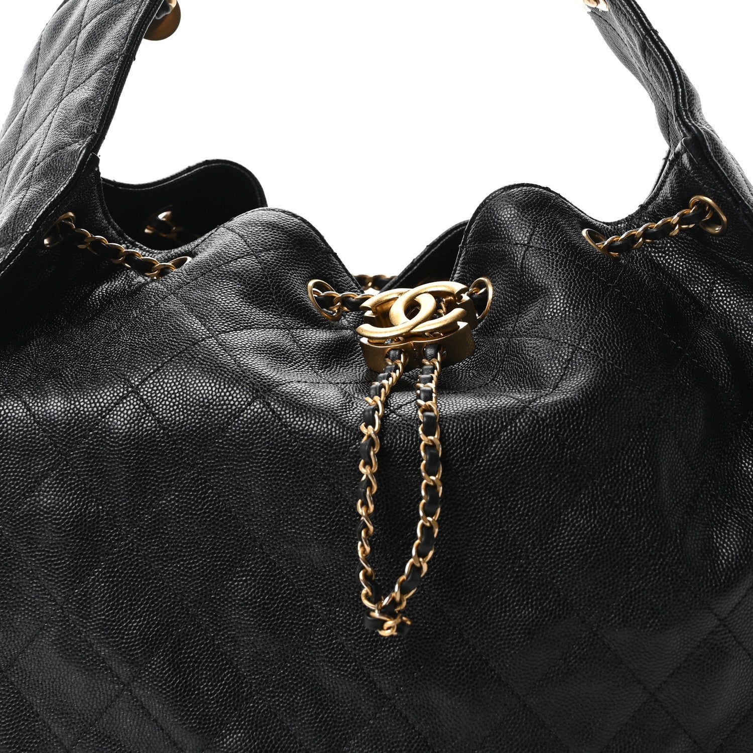 Chanel Caviar Quilted Medium Chanel 25 Handbag Black 9 of 12