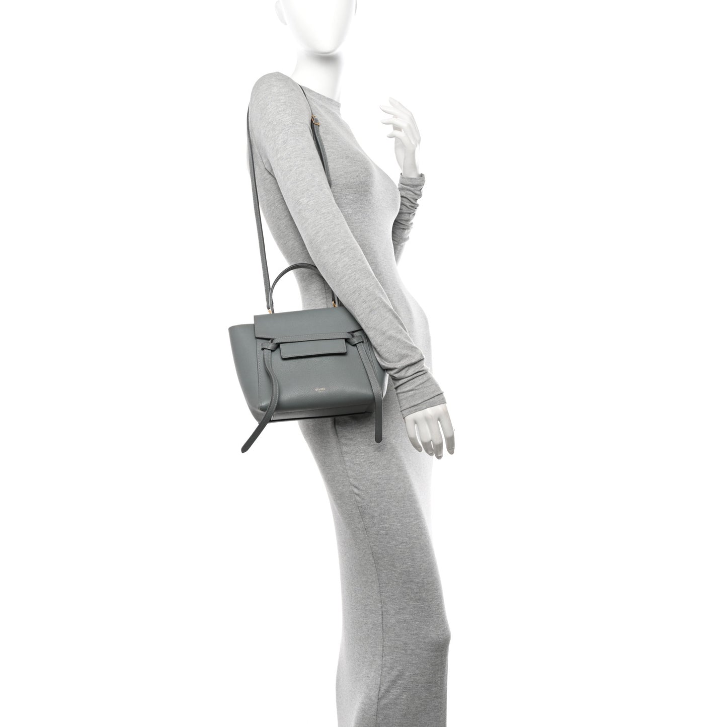 Grained Calfskin Nano Belt Bag Storm