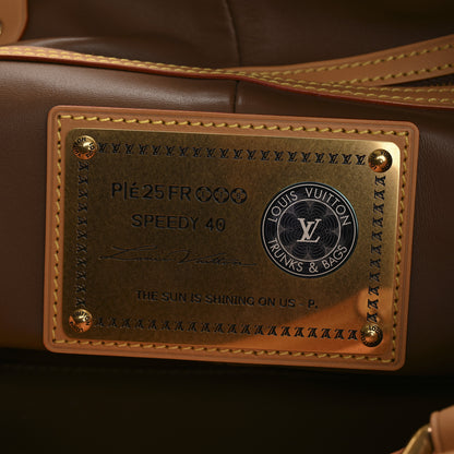 Louis Vuitton Calfskin Monogram Speedy P9 Bandouliere 40 Summer Peach 7 of 10