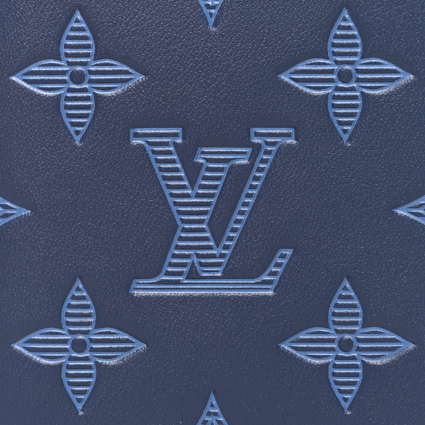 Calfskin Monogram Shadow Pocket Organizer Blue