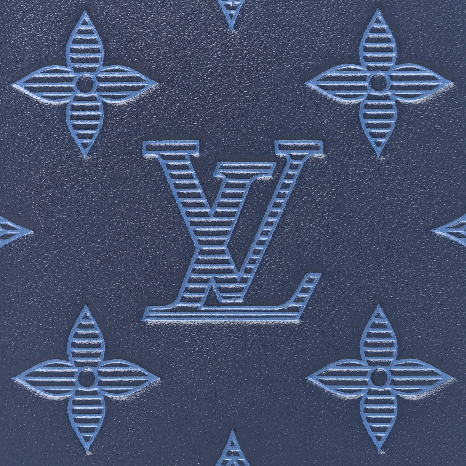 Louis Vuitton Calfskin Monogram Shadow Pocket Organizer Blue 7 of 8