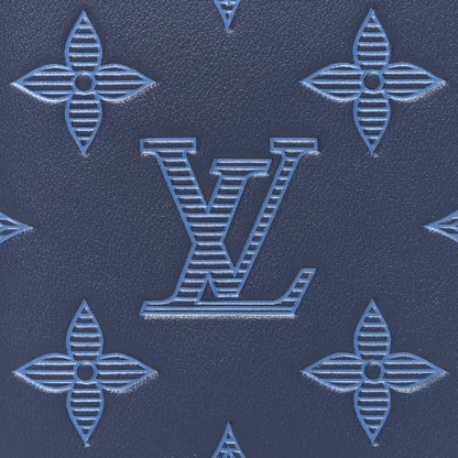 Louis Vuitton Calfskin Monogram Shadow Pocket Organizer Blue 7 of 8
